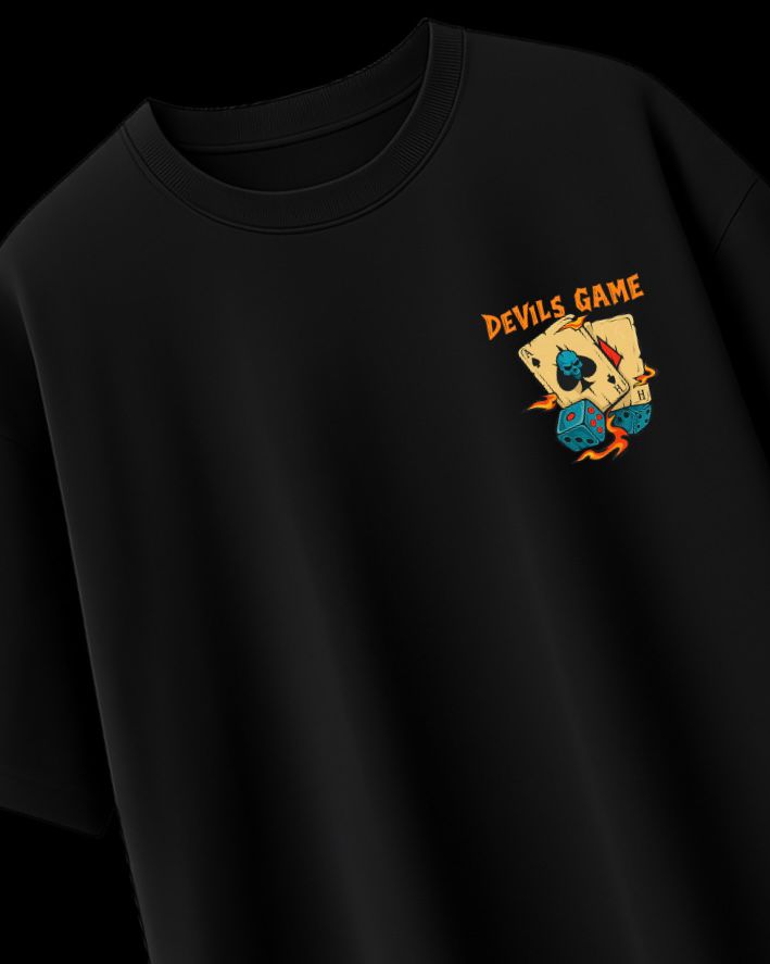 Ace of Flames – Devil’s Game Oversized T-Shirt