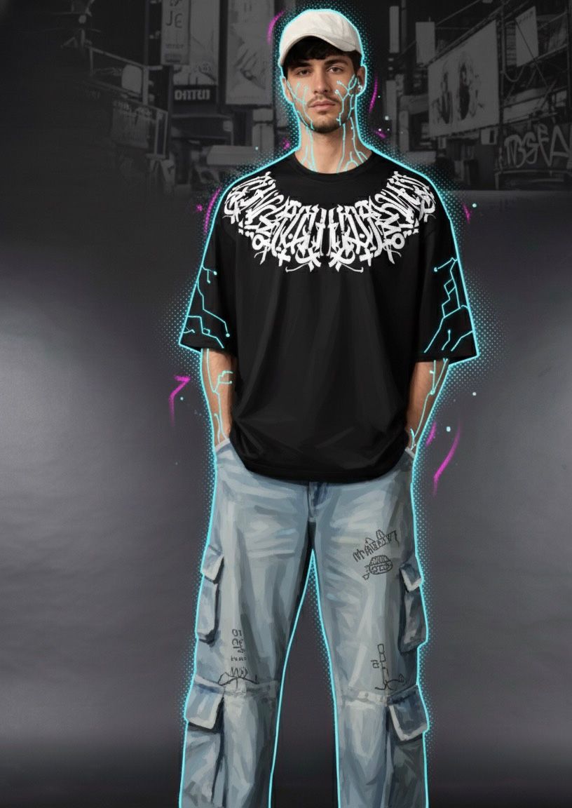ARABIC KALLIGRAPHIA OVERSIZED TEE