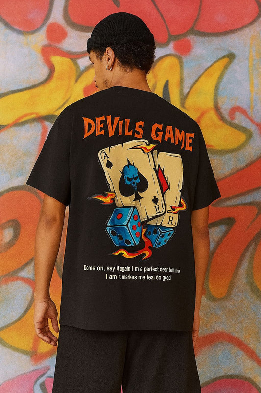 Ace of Flames – Devil’s Game Oversized T-Shirt